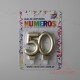 Vela Doble Party Store Dorada - 50 Años