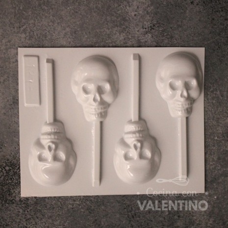 Placa Chupetines Calaveras x4 1278A