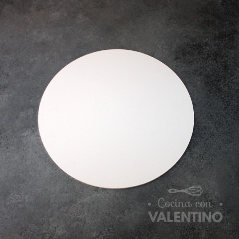 Base Redonda Blanca 3mm - 25cm