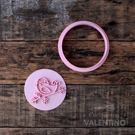 Stamp DeliPrint Pajarito Navidad