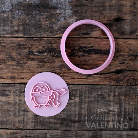 Stamp DeliPrint Pinguinito Abrigado