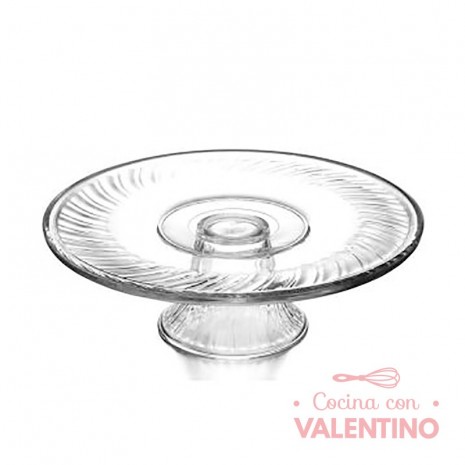Plato Posa Torta de Vidrio Elevado 31 cm Selene