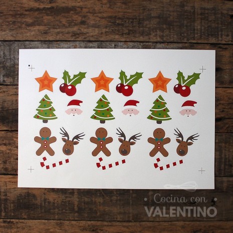 Pack Sticker Navideños Arc En Ciel - 21 Un.