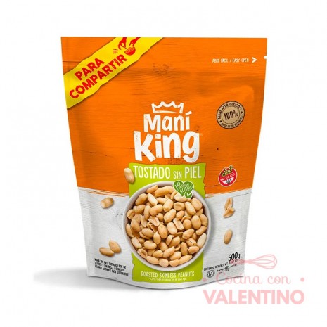 Mani Tostado Sin Sal Doypack Mani King - 500Gr