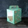Caja Cartulina Pan Dulce 1 Kg Diseño Con Visor - 16x16x19