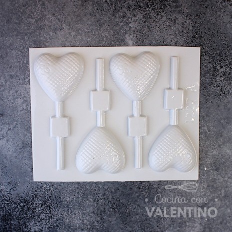 Placa Plastichok Chupetin Corazon x4 1227A