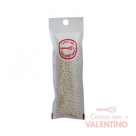 Drops Medianas Perlas Blancas - 30 Grs.