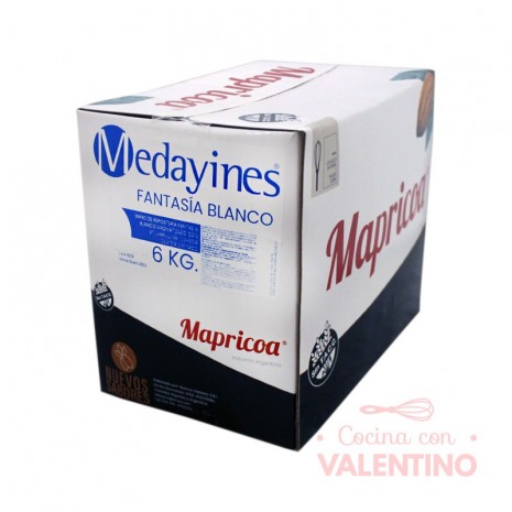 Baño de Moldeo Mapricoa Medayines Blanco - 1kg - Pack 6 Un.