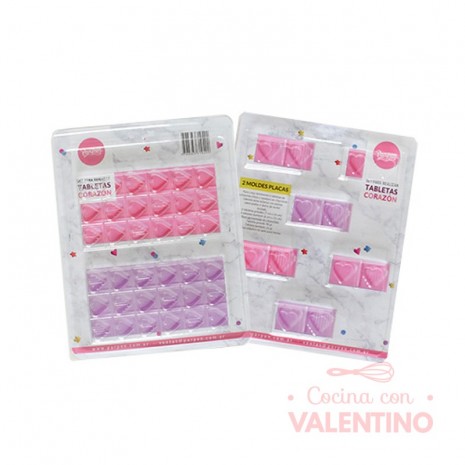 Set Placa Parpen Tableta con Corazones