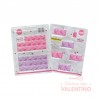 Set Placas Parpen Tableta con Corazones