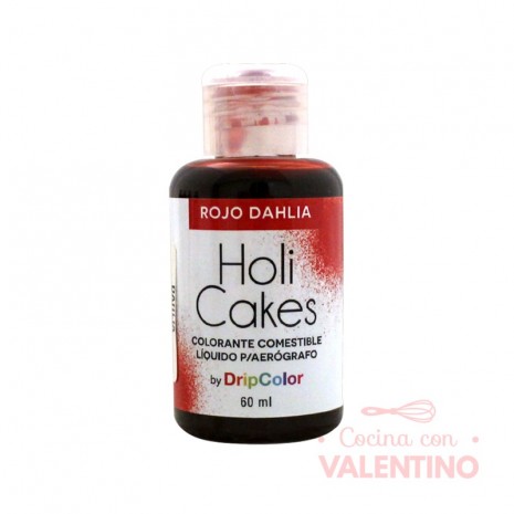 Colorante Para Aerografo Holi Cakes Rojo Dahlia - 60cc