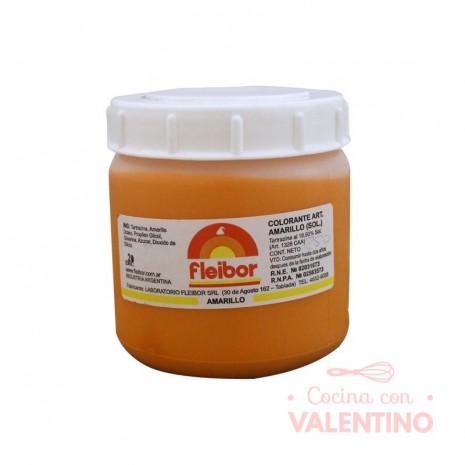 Colorante en Pasta Fleibor Amarillo - 250Grs