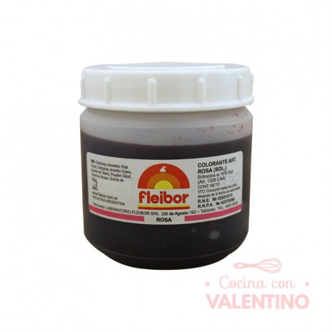 Colorante Pasta Fleibor Rosa - 250 Grs