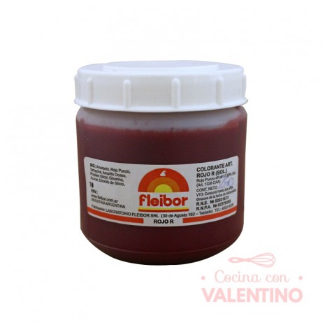 Colorante en Pasta Fleibor Rojo R - 250Grs