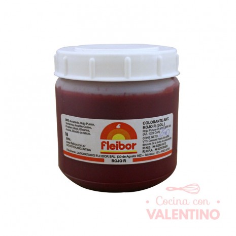 Colorante Pasta Fleibor Rojo R - 250 Grs