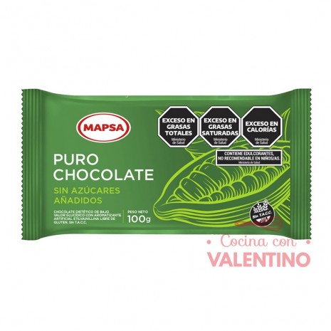 Chocolate Taza Mapsa Sin Azucar - 100 Grs