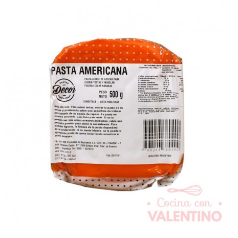 Pasta Americana Naranja - 500 Grs