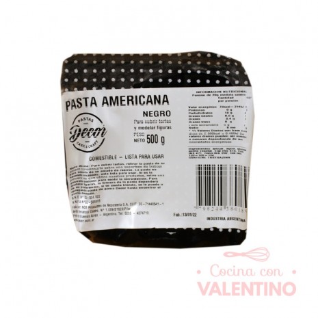 Pasta Americana Negra - 500 Grs