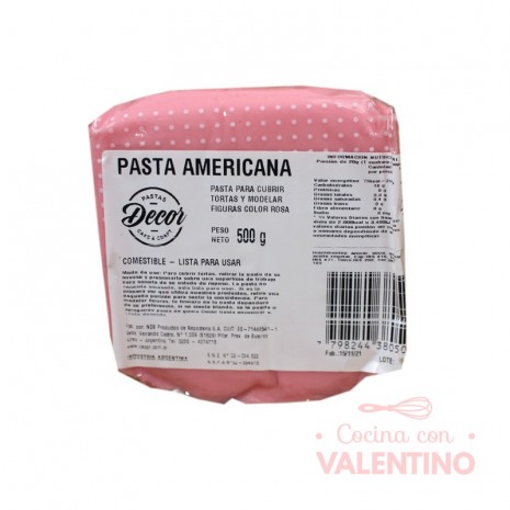 Pasta Americana Rosa - 500 Grs