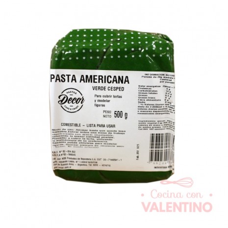 Pasta Americana Verde Cesped - 500Grs
