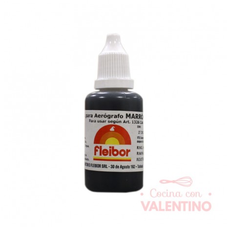 Colorante Para Aerografo Fleibor Marron - 30 Ml