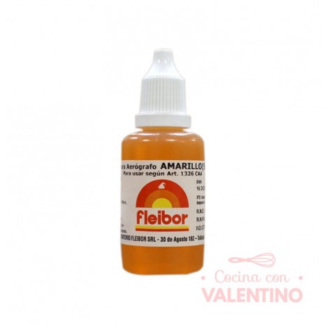 Colorante Para Aerografo Fleibor Amarillo - 30cc