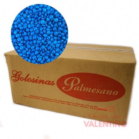 Lentejas Mini de Chocolate Azul - 11 Kg