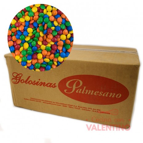 Lentejas Mini de Chocolate Multicolor - 11Kg