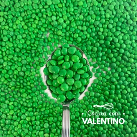 Lentejas Mini de Chocolate Verde - 100 Grs