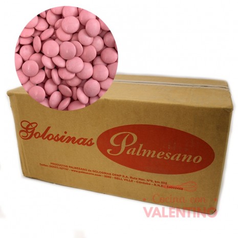Lentejas de Chocolate Rosa - 10 Kg