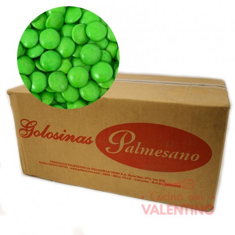 Lentejas de Chocolate Verde - 10 Kg