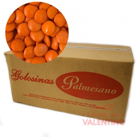 Lentejas de Chocolate Naranja - 10 Kg