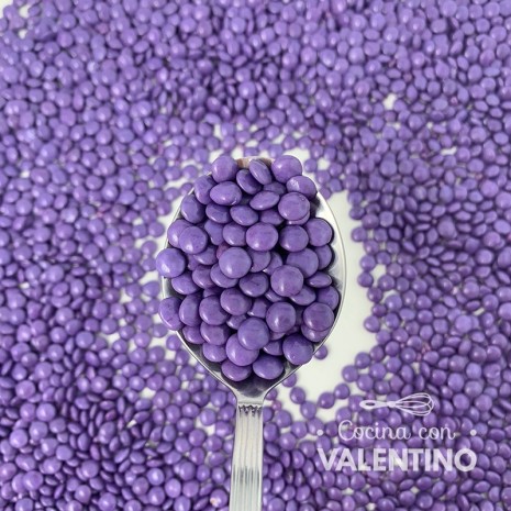 Lentejas Mini de Chocolate Violeta - 100 Grs