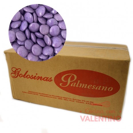 Lentejas de Chocolate Violeta - 10Kg
