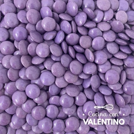 Lentejas de Chocolate Violeta - 100 Grs