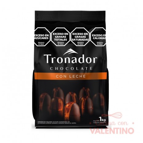 Chocolate Cobertura Leche Tronador - 1kg