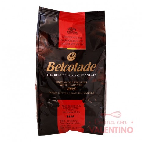 Chocolate Cobertura Belcolade Semiamargo Puratos - 1 Kg