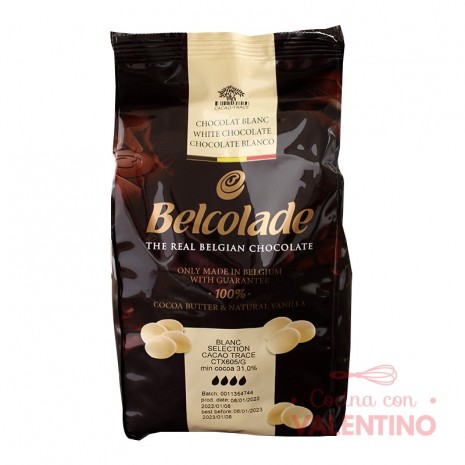 Chocolate Cobertura Belcolade Blanco - 1 Kg