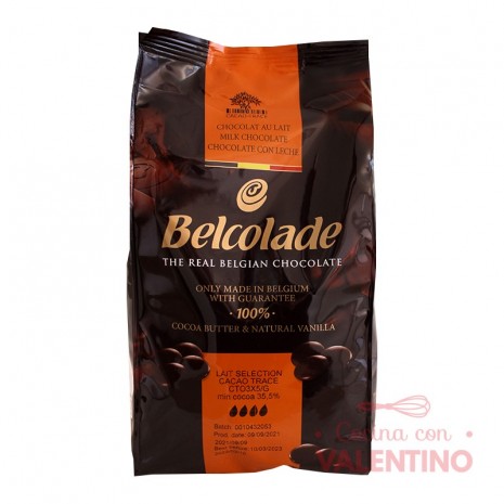 Chocolate Cobertura Belcolade Leche Puratos - 1 Kg.