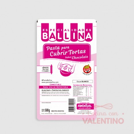 Pasta Cubretorta Ballina Chocolate - 500 Grs