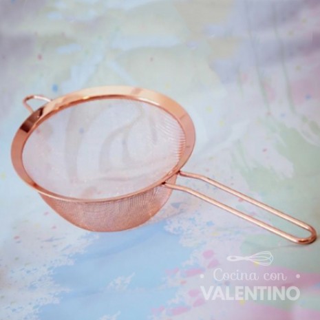 Cernidor/Tamizador 20cm Rose Gold - Pastelar