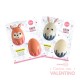 Set de Placas Parpen Huevos Zorrito y Conejito SPZC