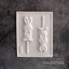 Placa Plastichok Chupetines Conejos Pascuas x2 1603A