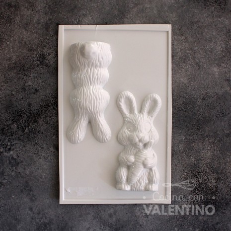 Placa Plastichok Figura de Conejo con Zanahoria 1618C