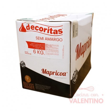 Chip Gota Mapricoa Semiamargo - 1Kg - Pack 6 Un.