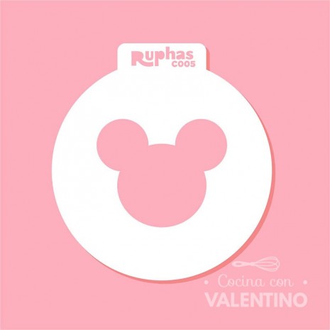 Stencil Ruphas C005 Cupcake Mickey