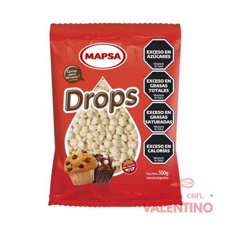 Chip Gota Mapsa Drops Blanco - 500 Grs