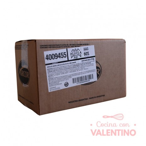 Chocolate Cobertura Aguila Tableta 60% N°9455 - 5 Kg