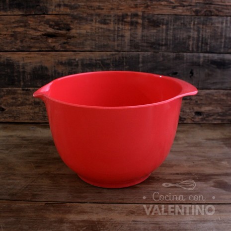 Bowl Melamina Rojo Con Pico 1.9 Lt