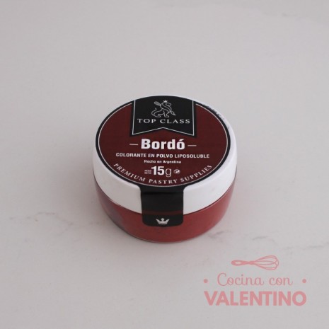 Colorante Polvo Liposoluble Top Class Bordo - 15 Grs
